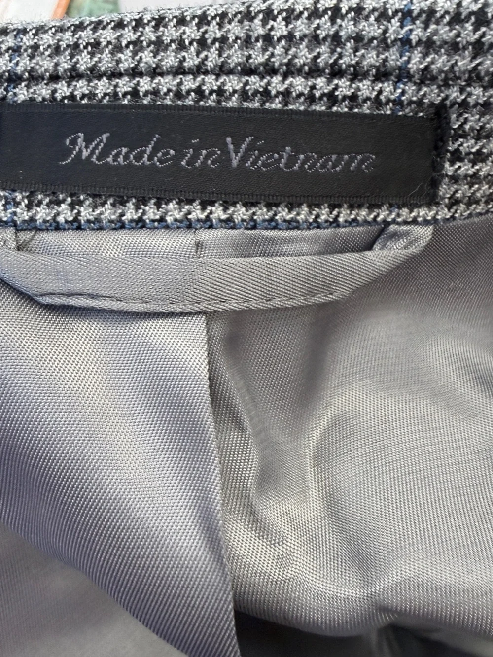 Lauren Ralph Lauren Men’s 48R Gray Houndstooth Windowpane Blazer Sport Coat